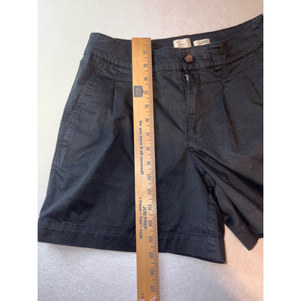 A New Day Womens High Rise Pleated Stretch Shorts Black Size 4 - Picture 8 of 9